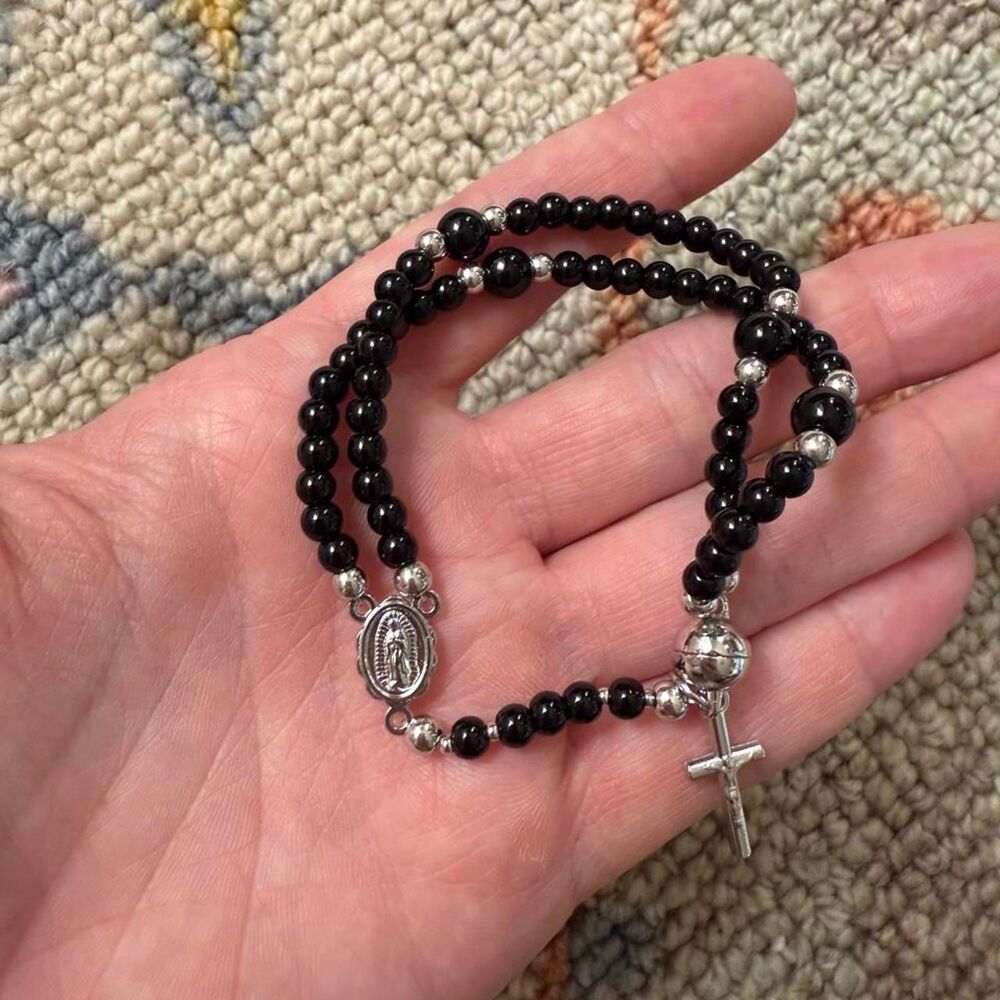Black Bracelet Rosary